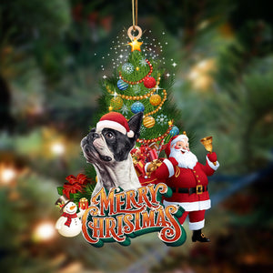 Boston Terrier3-Christmas Tree&Dog Hanging Ornament - Best gifts your whole family
