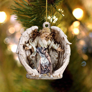 Box2-Angel Hug Winter Love Two Sided Ornament - Best gifts your whole family