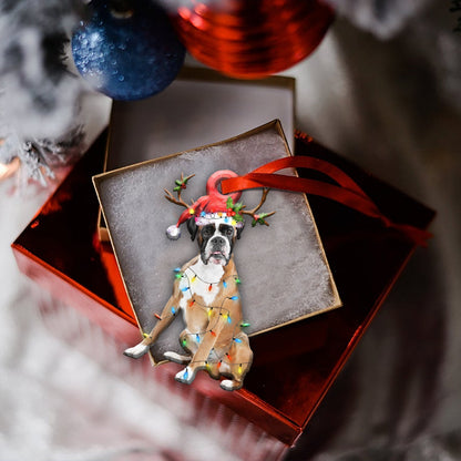 Boxer Christmas Shape Ornament - Best gifts your whole family