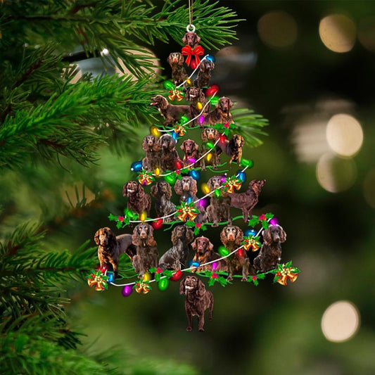Boykin Spaniel-Christmas Tree Lights-Two Sided Ornamentj - Best gifts your whole family