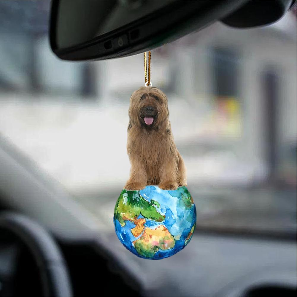 Briard-Around My Dog-Two Sided Ornament - Best gifts your whole family