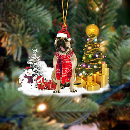 Bull Mastiff Christmas Ornament Christmas Tree Hanging Acrylic Ornament Gift - Best gifts your whole family