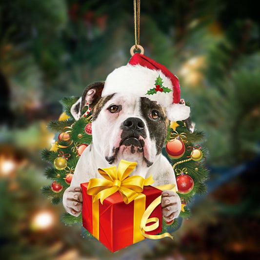Bulldog-Dogs Give Gifts Hanging Ornament - Best gifts your whole family