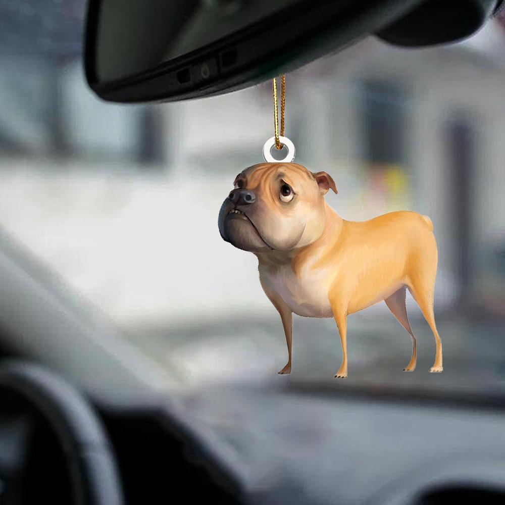 Bulldog Mix-Look At Me-Two Sided Ornament - Best gifts your whole family