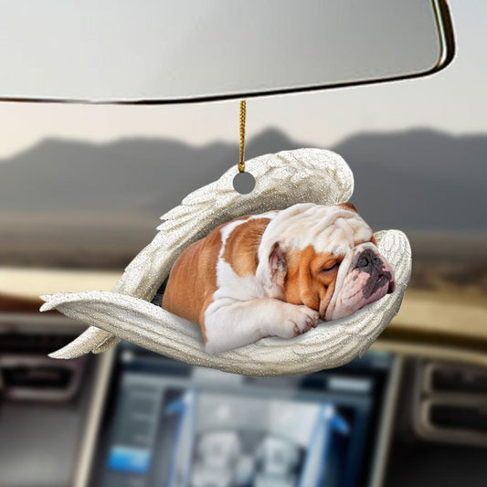 Bulldog Sleeping Angel Bulldog Lovers Dog Moms Ornament - Best gifts your whole family