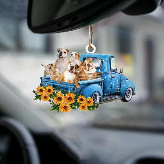 Bulldog -Take The Trip Classic- Two Sided Ornament - Best gifts your whole family