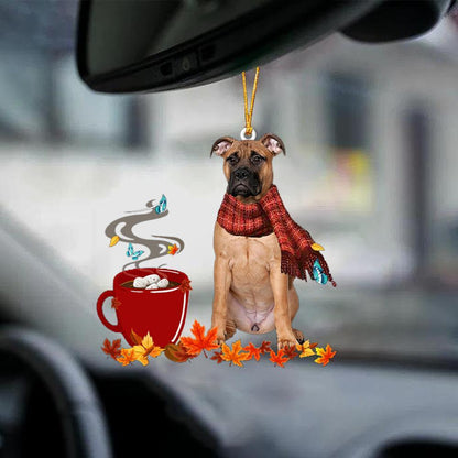 Bullmastiff 1-Fall Chocolate-Two Sided Ornament - Best gifts your whole family
