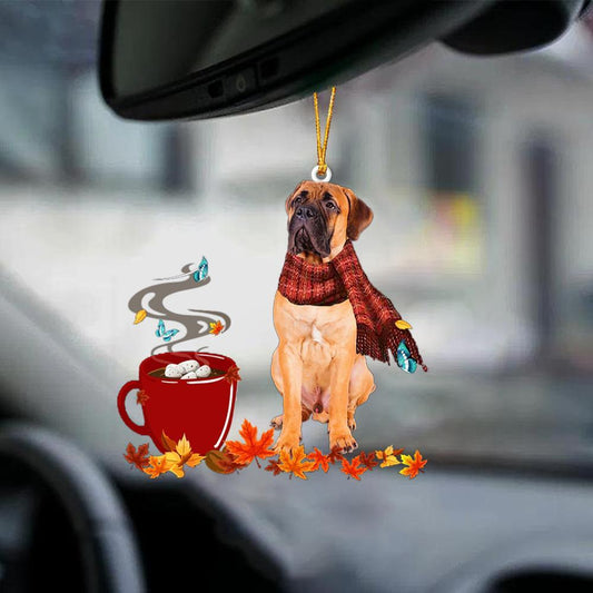 Bullmastiff-Fall Chocolate-Two Sided Ornament - Best gifts your whole family