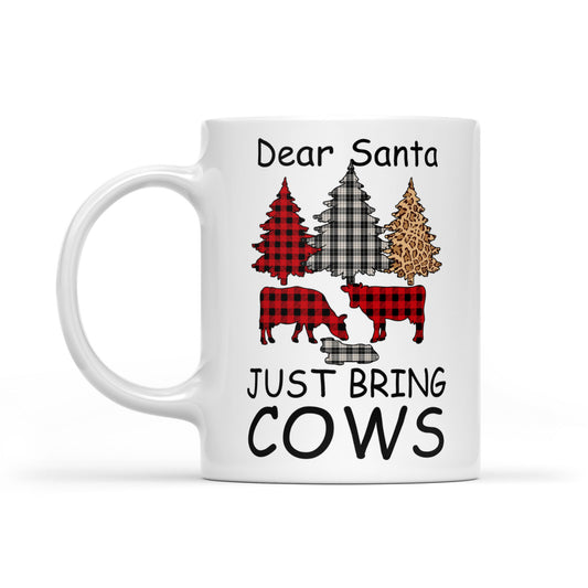 A Dhaidí na Nollag Beir leat ach Bó Nollag Greannmhar Buffalo Bronntanas Mugaí Bán Don Nollaig