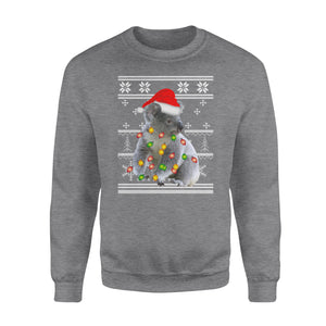 I want a Koala for my Christmas best gift for love - funny sweatshirt gifts for koala lovers christmas ugly sweatshirt