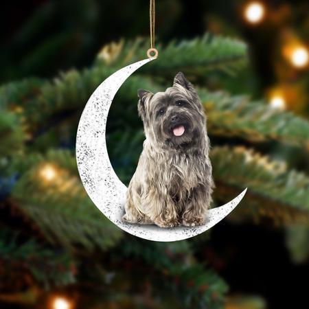 Cairn Terrier 2-Sit On The Moon-Two Sided Ornament - Best gifts your whole family