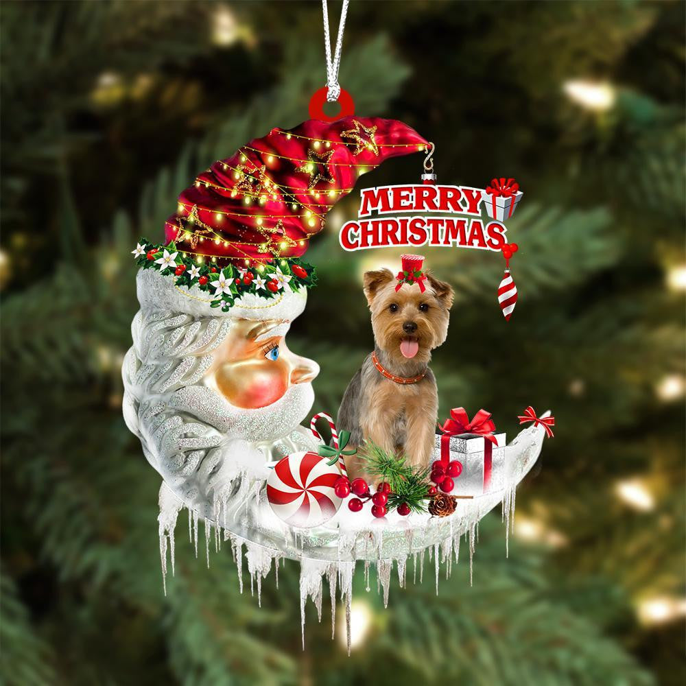 Cairn Terrier On The Moon Merry Christmas Hanging Ornament - Best gifts your whole family