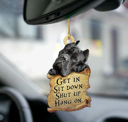 Cane Corso Get In Two Sided Car Ornament - Best gifts your whole family