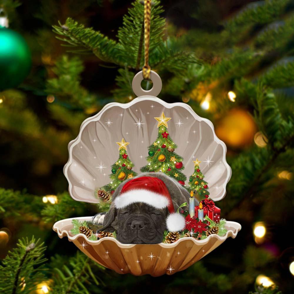 Cane Corso3-Sleeping Pearl In Christmas Two Sided Ornament - Best gifts your whole family