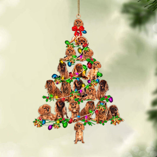 Cavalier King Charles Spaniel 1-Christmas Tree Lights-Two Sided Ornament, Christmas Ornament, Car Ornament - Best gifts your whole family