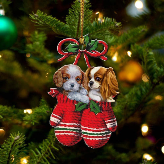 Cavalier King Charles Spaniel Ch Inside Your Gloves Christmas Holiday-Two Sided Ornament, Christmas Ornament - Best gifts your whole family