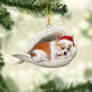 Chihuahua -1 Sleeping Angel Christmas Ornament Godmerc - Best gifts your whole family