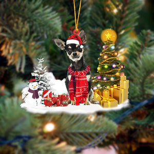 Chihuahua Christmas Ornament Christmas Tree Hanging Acrylic Ornament Gift - Best gifts your whole family