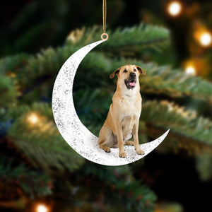 Chinook Sit On The Moon Two Sided Ornament Dog Hanging Christmas Ornament - Best gifts your whole family