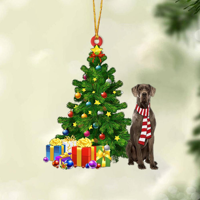 Chocolate Great Dane-Christmas Star Hanging Ornament - Best gifts your whole family
