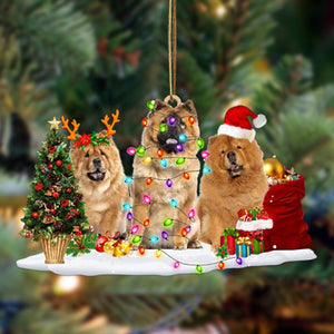 Chow Chow-Christmas Dog Friends Hanging Ornament - Best gifts your whole family