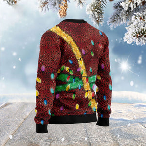 Christmas Light red glitter Full Printed Ugly Christmas Sweater, Christmas Ugly Sweater, Christmas Gift, Gift Christmas 2022