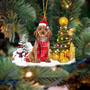 Cockapoo Christmas Ornament Christmas Tree Hanging Acrylic Ornament Gift - Best gifts your whole family