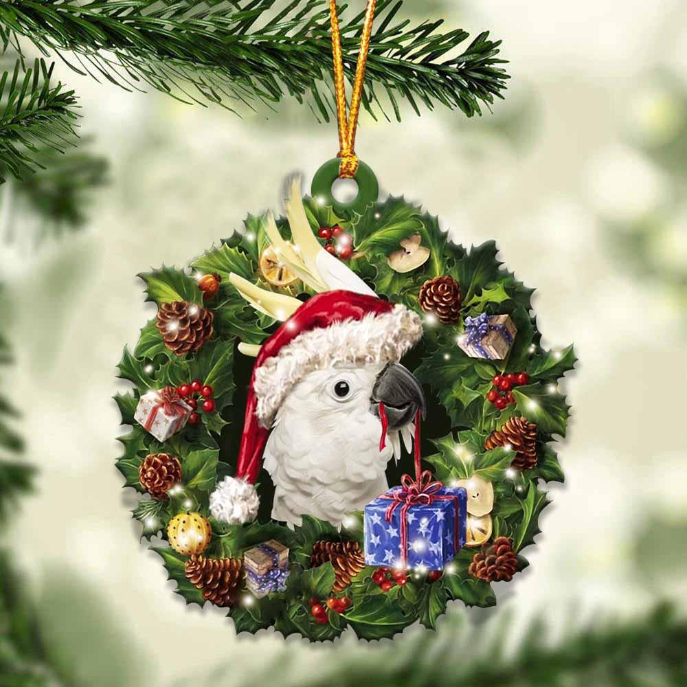 Cockatoos and Christmas gift for her gift for him gift for Cockatoos lover ornament, Christmas Ornament - Best gifts your whole family