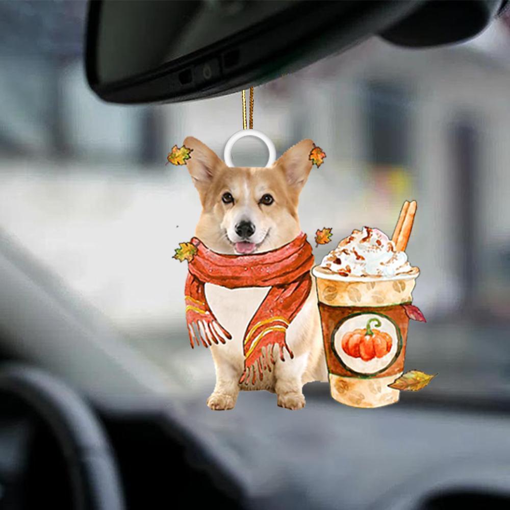 Corgi-Pumpkin Spice Kinda-Two Sided Ornament - Best gifts your whole family