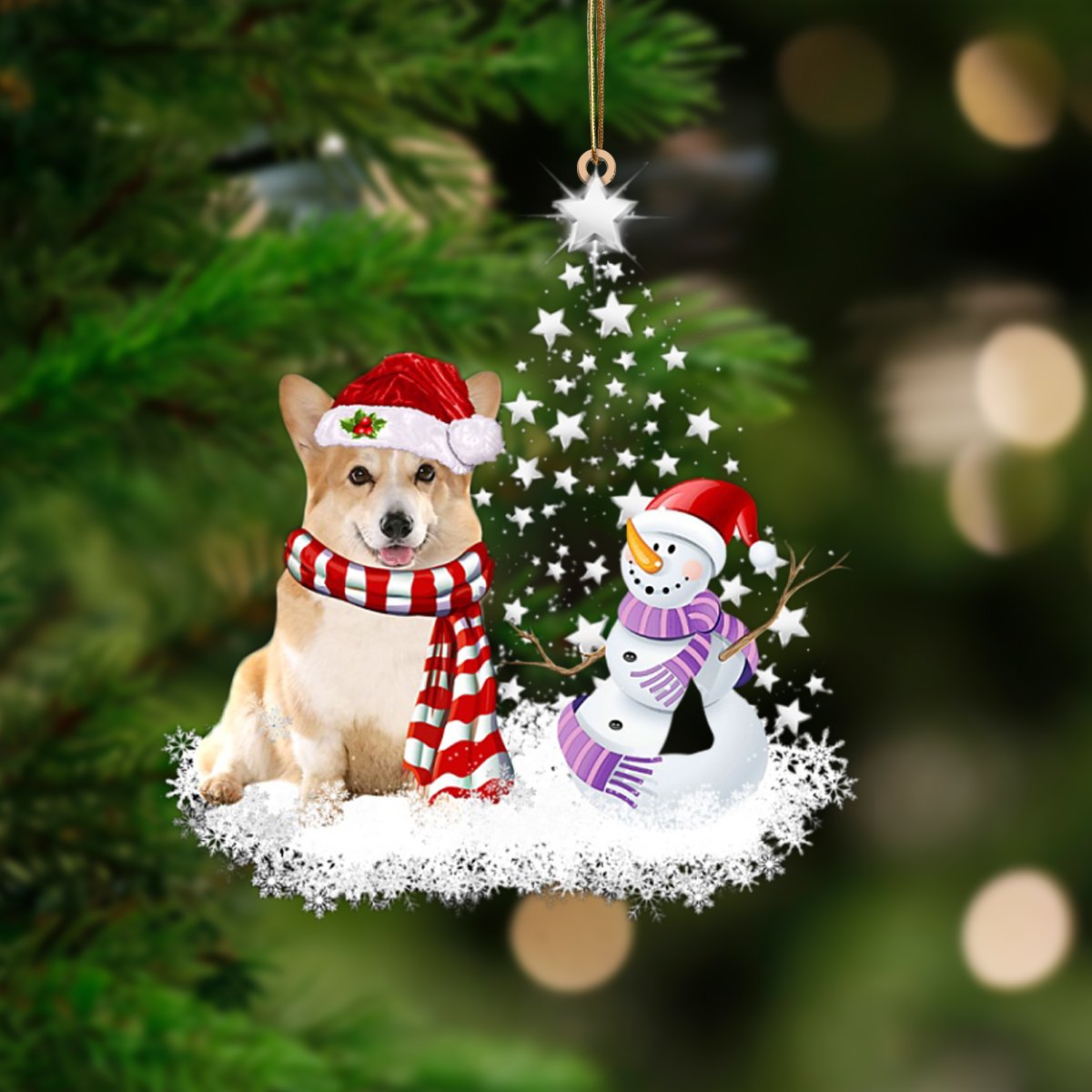 Corgi-Star Tree Hanging Ornament - Best gifts your whole family