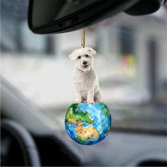 Coton De Tulear-Around My Dog-Two Sided Ornament - Best gifts your whole family