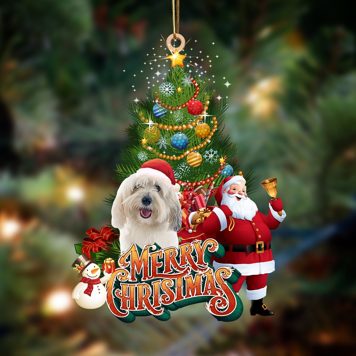 Coton De Tulear-Christmas Tree&Dog Hanging Ornament - Best gifts your whole family