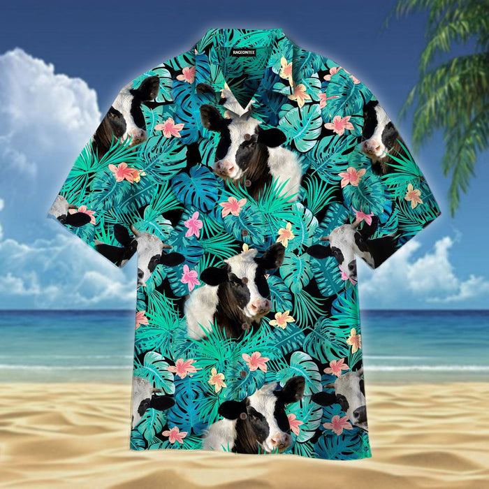 Cow Tropical Hawaiian Shirt,Hawaiian Shirt Gift,Christmas Gift