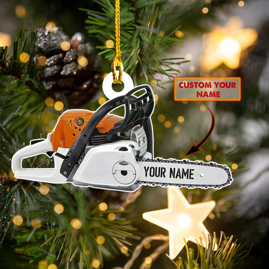 Custom Name Chainsaw - Car Ornament - Best gifts your whole family