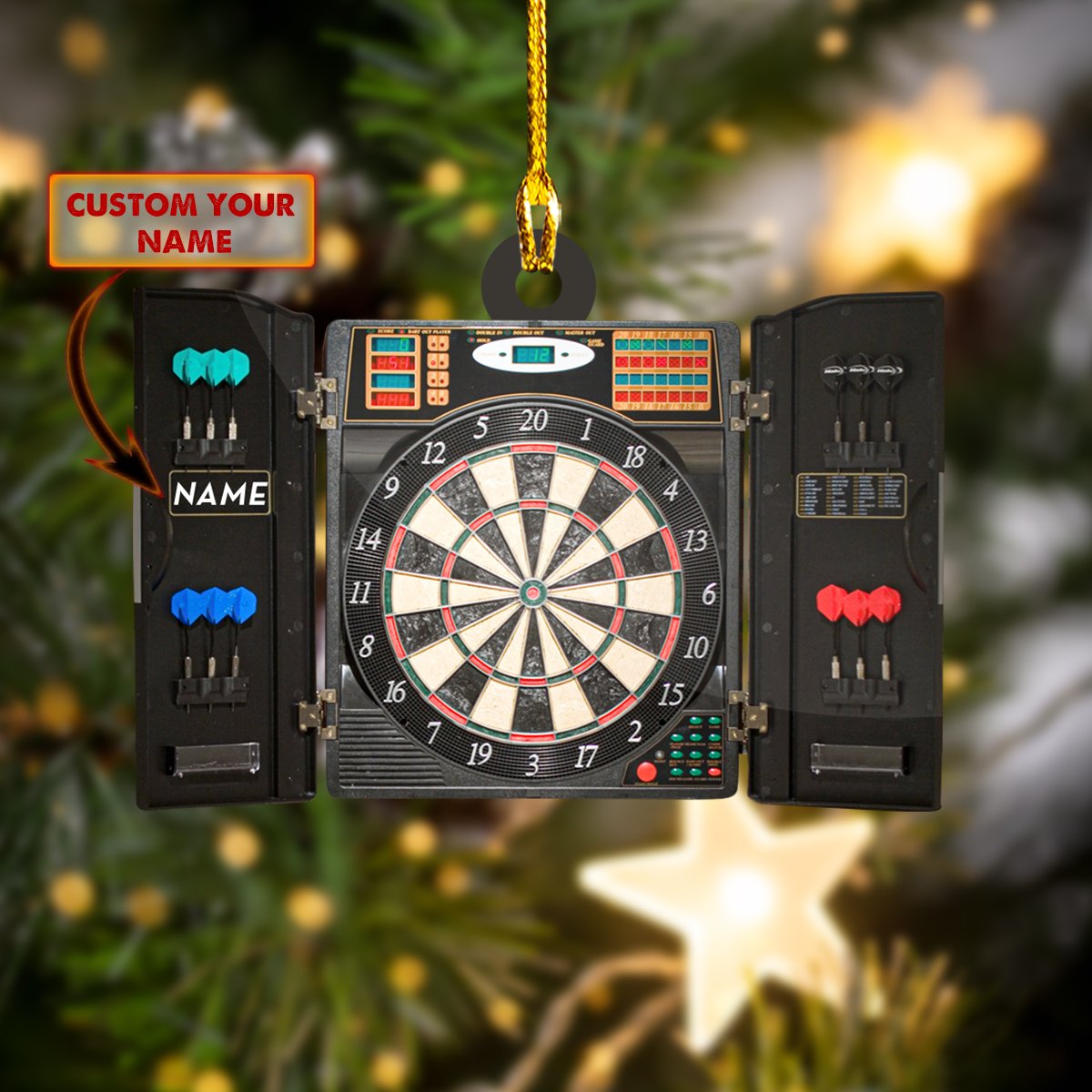 Custom Name Dart Ornament Dart Gift Car Ornament - Best gifts your whole family