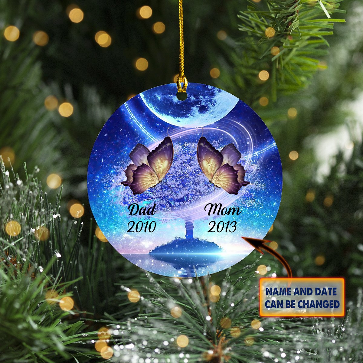 Custom Ornament - I miss Dad & Mom - NMD Car Ornament - Best gifts your whole family