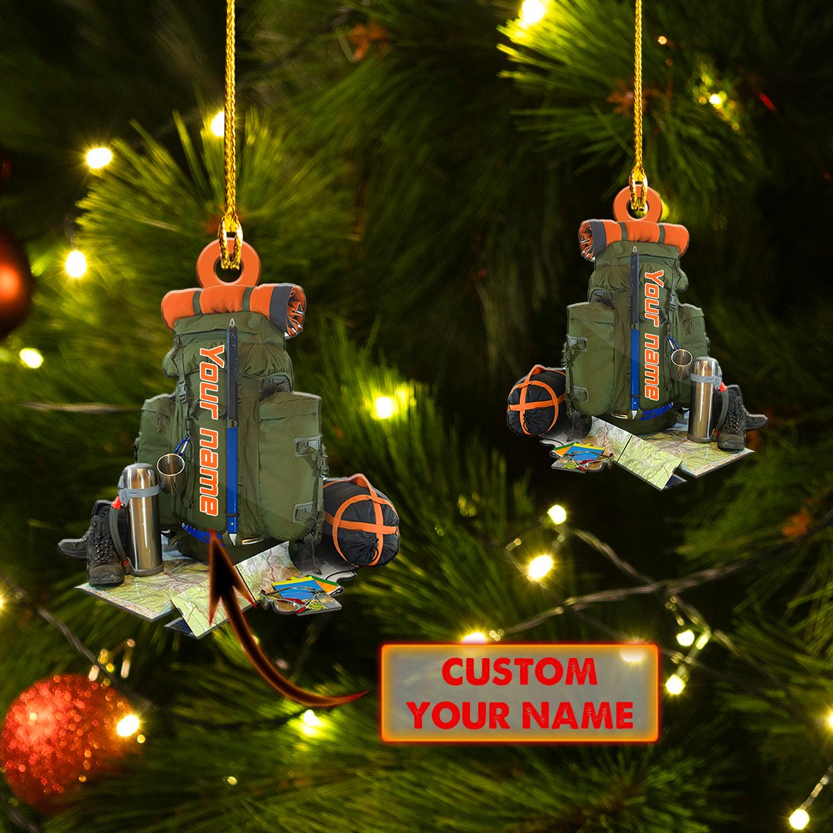 Custom Shaped Ornament - Hiking 2 - H9h3-821 Car Ornament - Best gifts your whole family