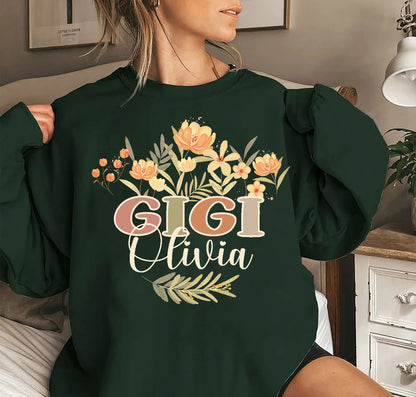 custom GIGI Sweatshirt, MOTHERS Day Gift for Grandma, Mothers Day Hoodie or Sweatshirt, Grammy Mothers Day Sweater, Gift For Grammy