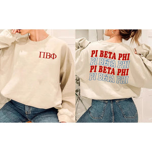 Custom Sorority Sweatshirt, Pi Beta Phi Everything Sorority Sweatshirt, Pi Phi Hoodie, Vintage Sweatshirt, Sorority Big Little