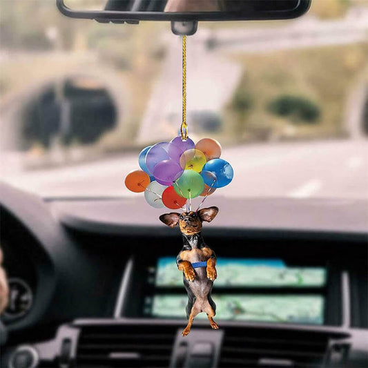 Dachshund Dog Fly With Bubbles Car Hanging Ornament Dog Ornament Godmerc - Best gifts your whole family