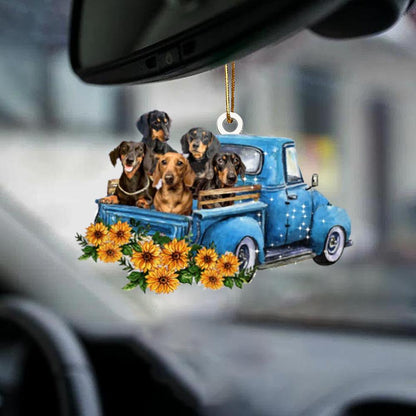 Dachshund -Take The Trip Classic- Two Sided Ornament - Best gifts your whole family