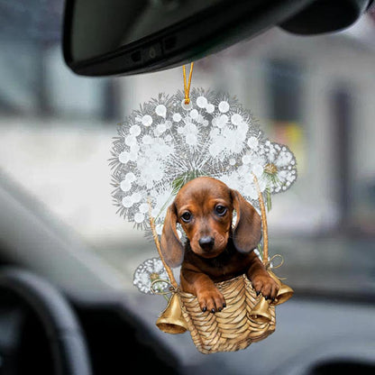 Dachshund2-Dandelion-Two Sided Ornament - Best gifts your whole family