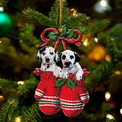 Dalmatian Inside Your Gloves Christmas Holiday-Two Sided Ornament Christmas 2022 Ornament Gift - Best gifts your whole family