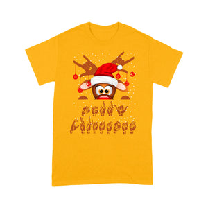 Sign Language Merry Christmas ASL Reindeer Gift - Standard T-shirt  Tee Shirt Gift For Christmas