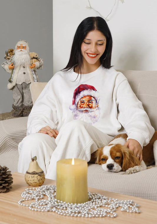 Cute Vintage Santa Sweatshirt, Christmas Shirt,Christmas sweatshirt,Christmas Gift