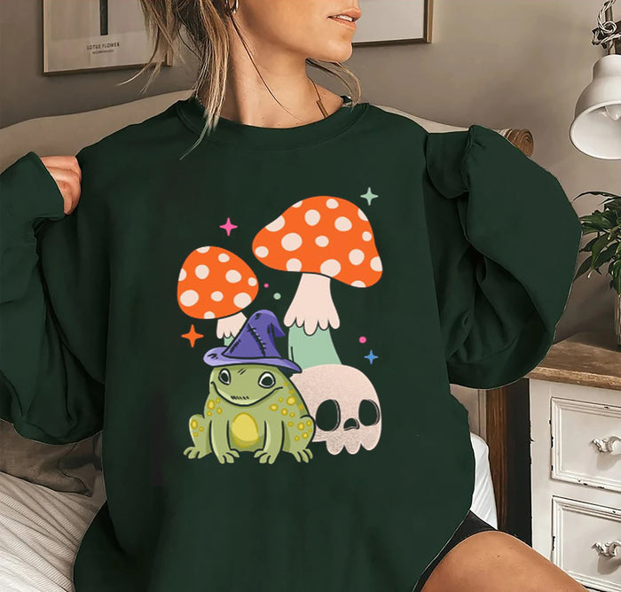 Frog Shirts, Funny Frog Shirt, Mushroom Frog Shirt, Cute Frog Shirt, Mushroom Shirts, Frog Gift Shirt, Frog Lover Shirt, Mushroom Tees