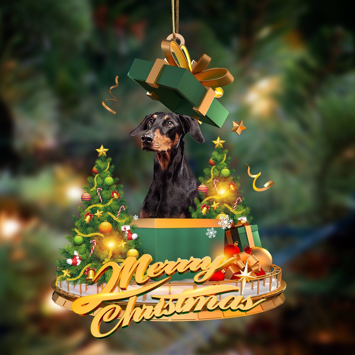 Doberman-Christmas Gifts&dogs Hanging Ornament - Best gifts your whole family