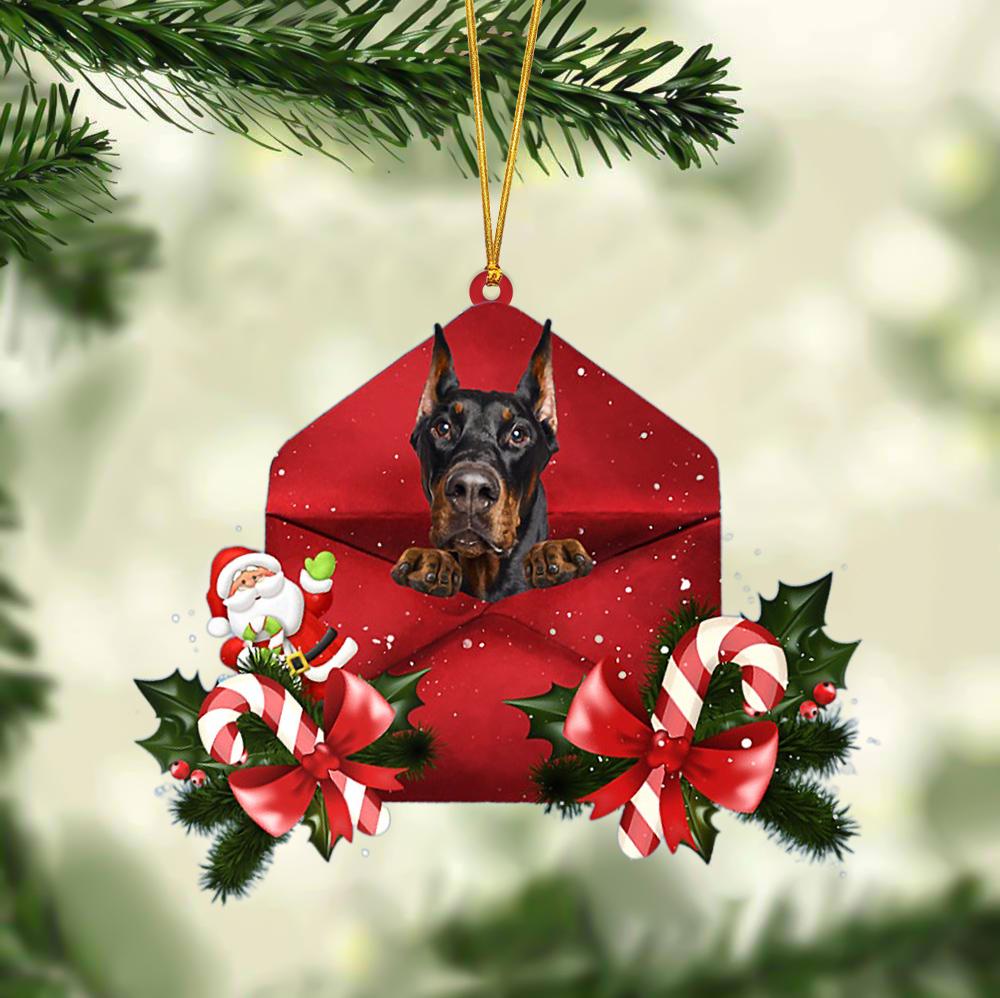 Doberman Christmas Letter Ornament Dog Christmas Decoration - Best gifts your whole family