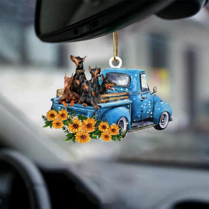 Doberman Pinscher -Take The Trip Classic- Two Sided Ornament - Best gifts your whole family