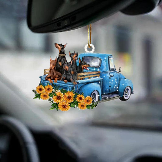 Doberman Pinscher -Take The Trip Classic- Two Sided Ornament - Best gifts your whole family